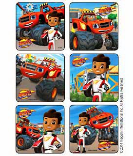 Medibadge Sticker Disney 75 per Roll Blaze and The Monster Machines 2-1/2 X 2-1/2 Inch (90/RL) 