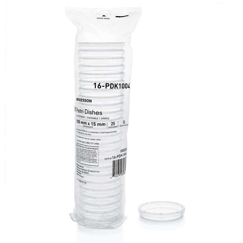 McKesson Petri Dish, 100 x 15 mm (Case of 500)