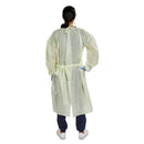 McKesson Brand McKesson AAMI Level 2 Isolation Gown, Tie Neck Style, Extra Large, Yellow (100/CS) 