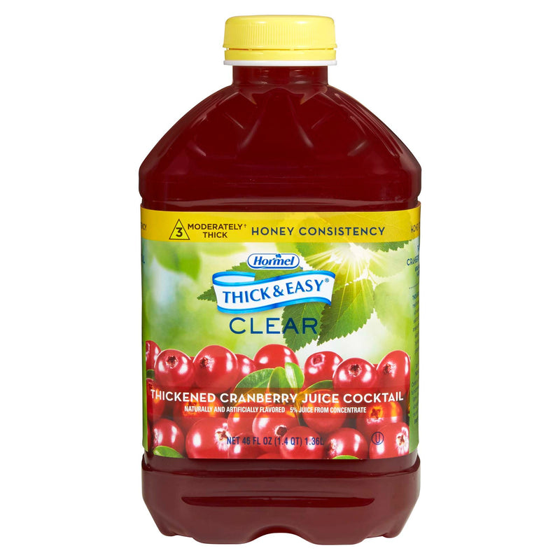 Thick & Easy Clear Honey Consistency Cranberry Thickened Beverage (Case of 6)