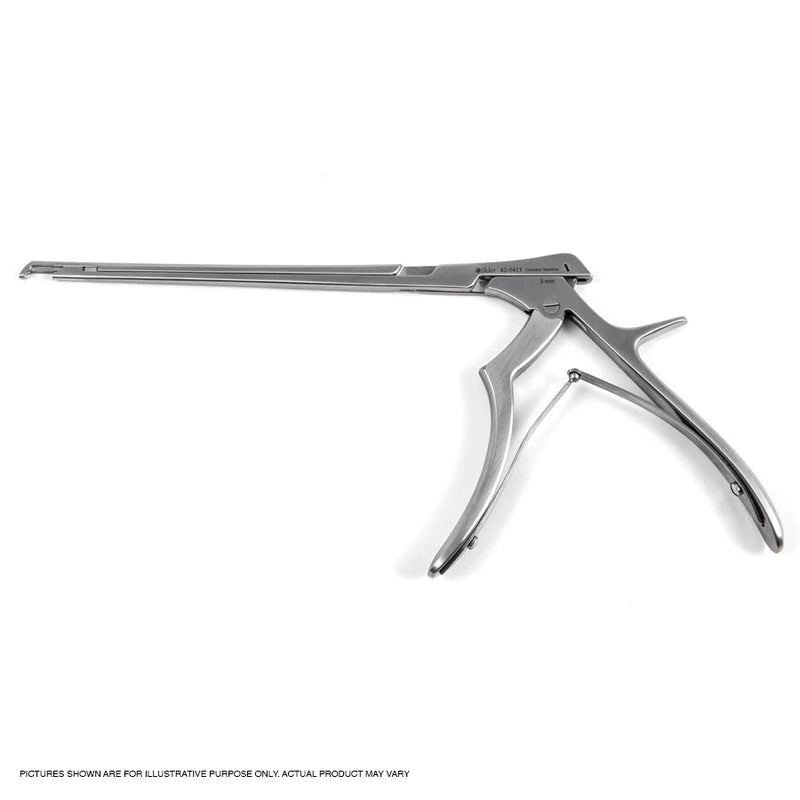 Sklar Kerrison Rongeur - 7", Detachable Shaft, Curved Down, Downwards Cutting (40°), 4mm Tip, Titanium Nitride Coated - 42-8104 