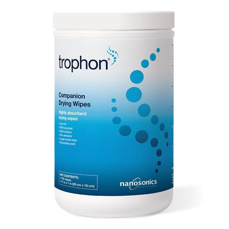 Drying Wipe trophon Companion 100 Count For trophon2 Ultrasound Probe (Case of 600)