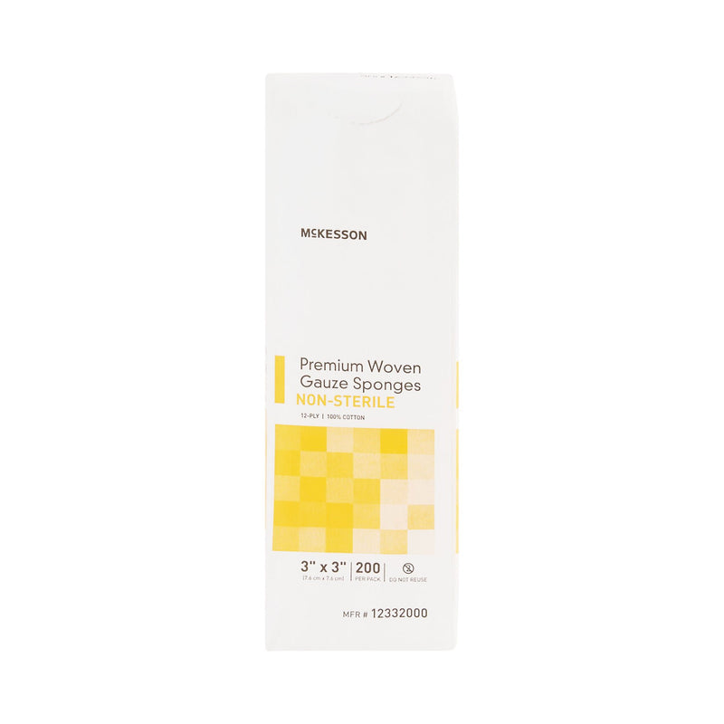 McKesson Gauze Sponge, 3 x 3 Inch, 12-Ply (Pack of 200)
