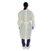 McKesson AAMI Level 2 Isolation Gown, Tape Tab Neck Style, Extra Large, Yellow (Case of 100)