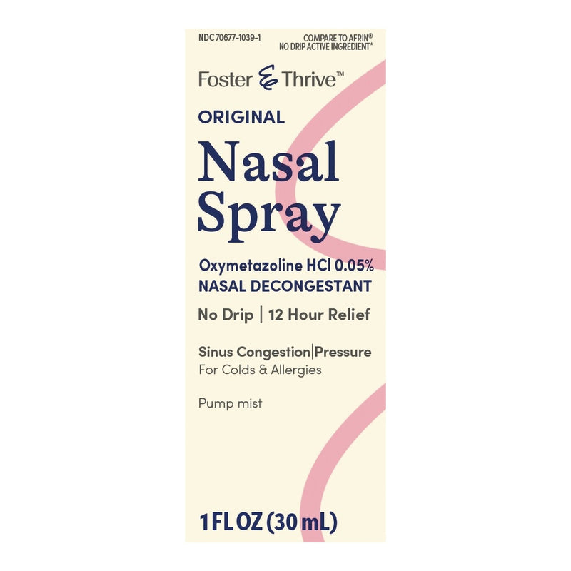 McKesson Brand Foster & Thrive Oxymetazoline 0.05% Saline Nasal Spray 