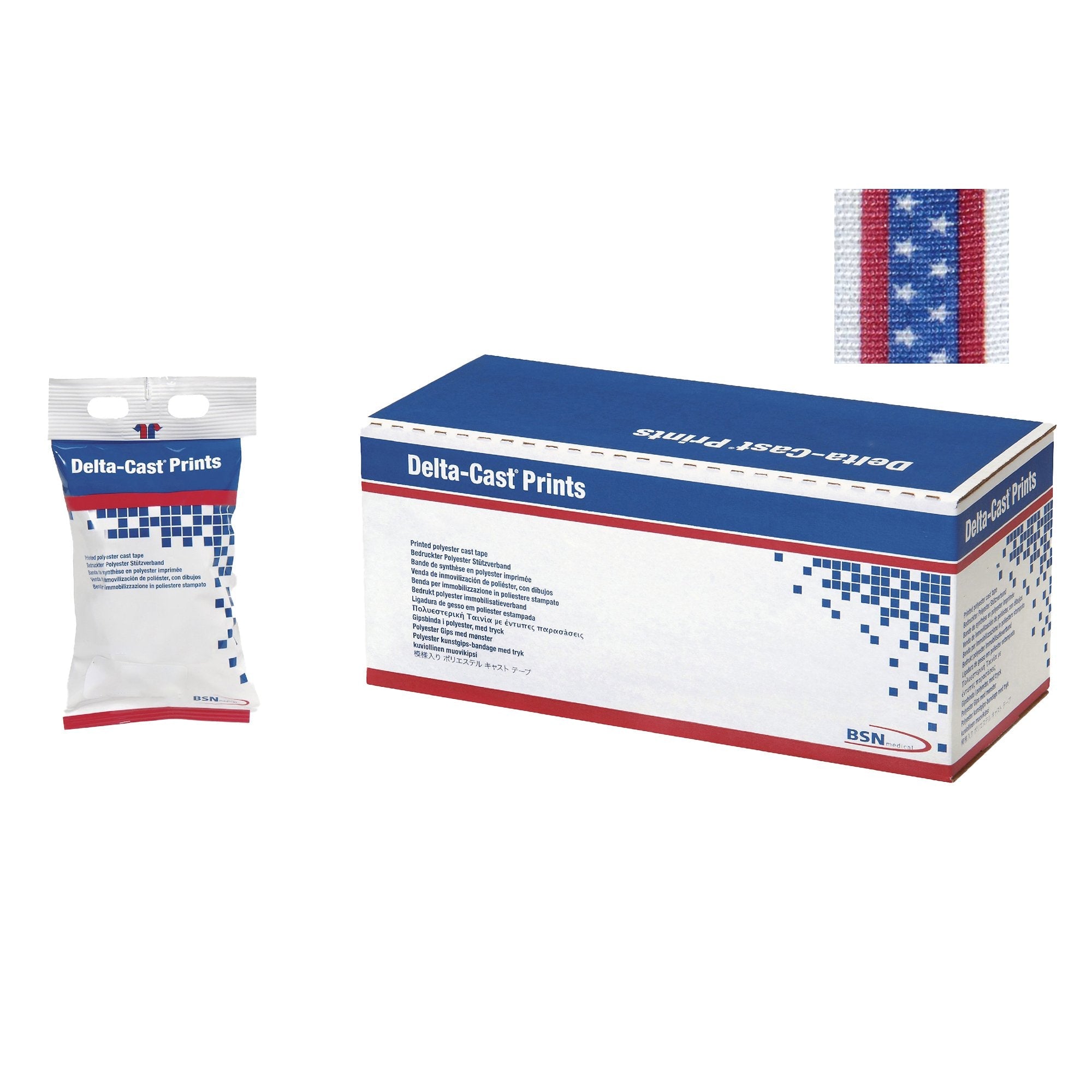 BSN Medical Delta-Cast Prints Cast Tape, 3 Inch x 4 Yard (10/BX) 