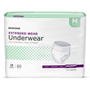 McKesson Extended Wear Maximum Absorbency Underwear, Medium (Case of 64)