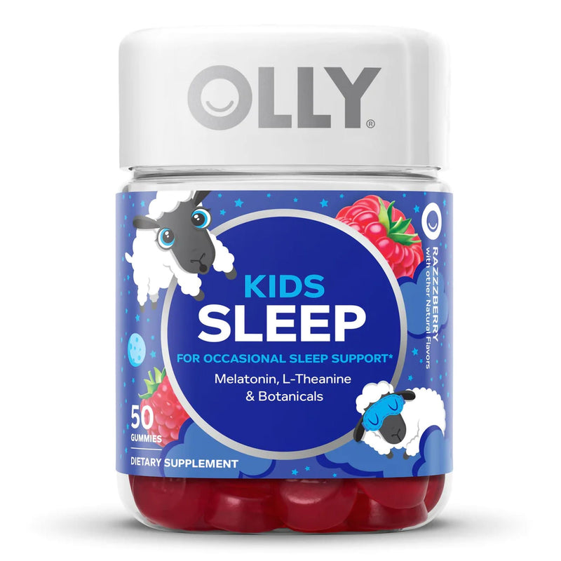 Olly Kids Sleep Gummies, Razzzberry (Bottle of 50)