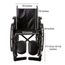 McKesson Brand McKesson Wheelchair, 16 Inch Seat Width 