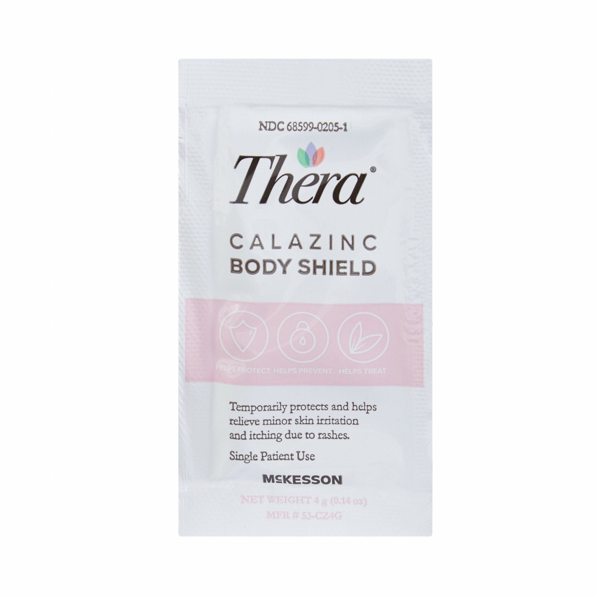 McKesson Brand Thera Calazinc Body Shield Skin Protectant, Individual Packets (864/CS) 