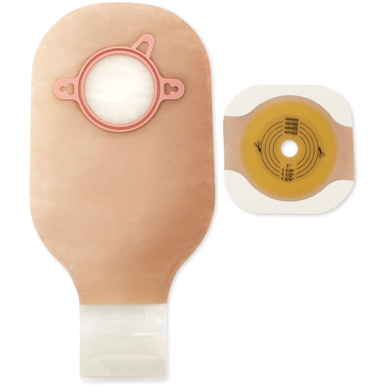 New Image Two-Piece Ultra Clear Ostomy Pouch, Cut to Fit Stomas up 44mm (Box of 5)