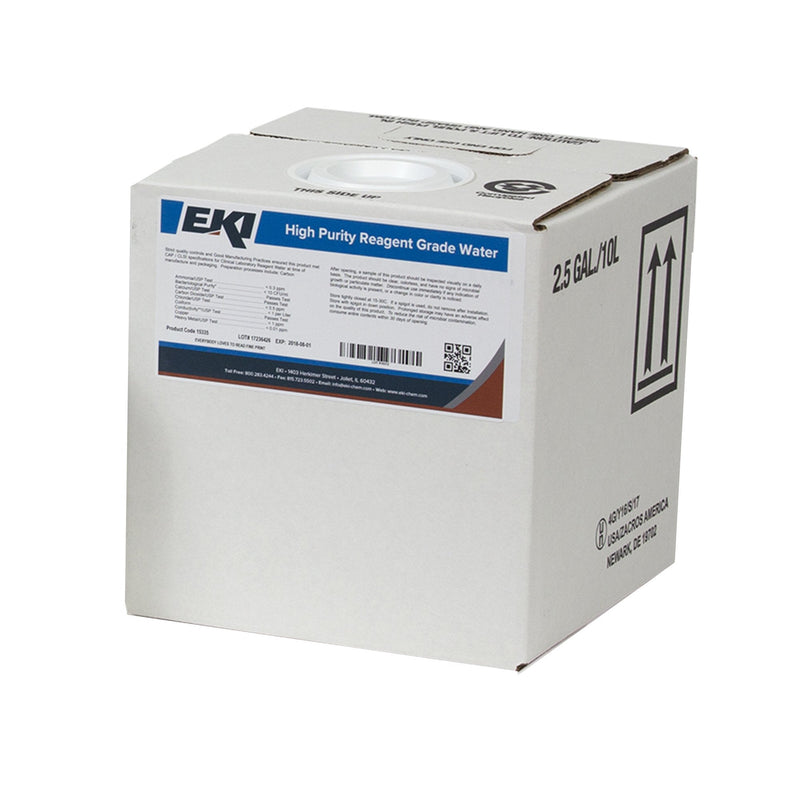 EK Industries Inc EKI Deionized Water Chemistry Reagent, 10 Liter 