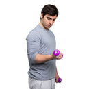 CanDo Vinyl Coated Dumbbell, Violet, 2 lbs., Pair
