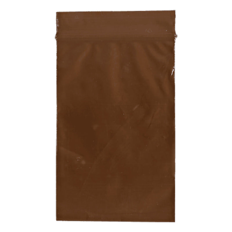 Reclosable UV Protection Bag 2-1/2 X 9 Inch Plastic Amber Zipper Closure (Case of 1000)