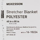 McKesson Polyester Stretcher Blanket, 40 x 80 Inch (Case of 24)
