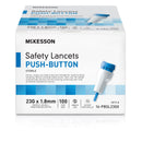 McKesson Brand McKesson Push Button Safety Lancet, 23G x 1.8mm (2000/CS) 