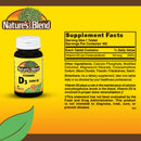 Nature's Blend Vitamin D-3 Supplement (Bottle of 100)