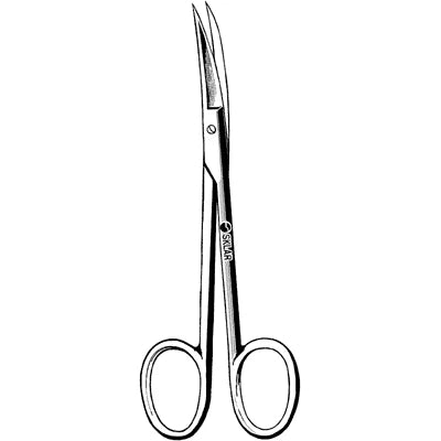 Sklar Wagner Scissors - 4-1/2", Curved, Smooth, Sharp/Sharp - 47-1058