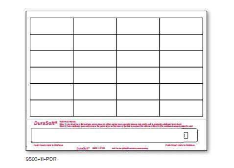 Identification Wristband with Extender DuraSoft Laser Print Adhesive Closure Without Legend (Case of 1000)
