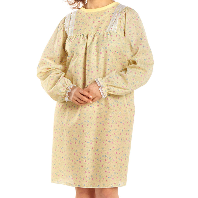 Snap Wrap Patient Exam Gown, Yellow Floral Print (Each)