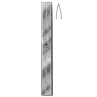 Sklar Mini Lambotte Osteotome - 5", Curved, 8mm Tip - 40-6518