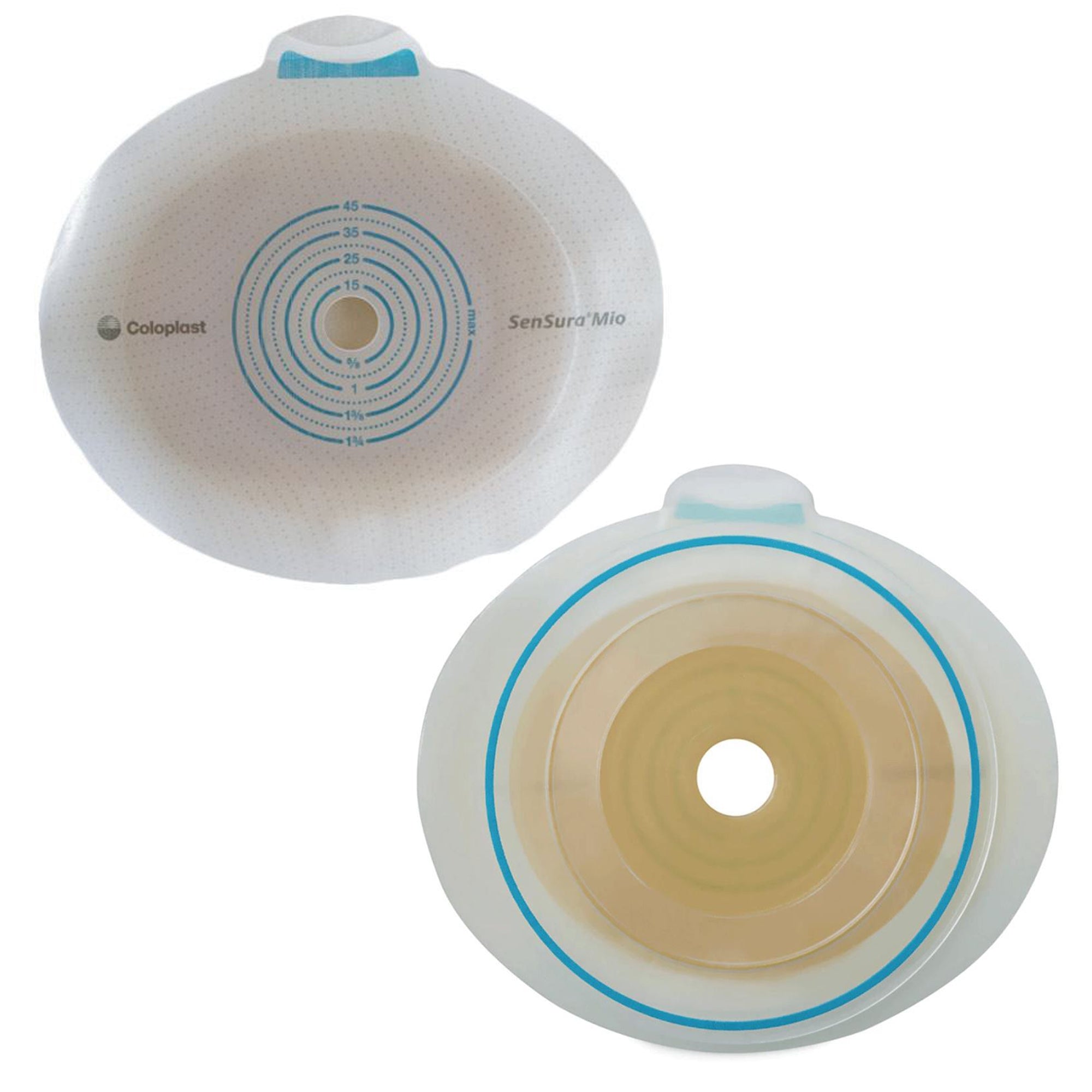 Coloplast SenSura Mio Click Ostomy Barrier, 40 mm Stoma Opening, Blue Color Match (5/BX) 