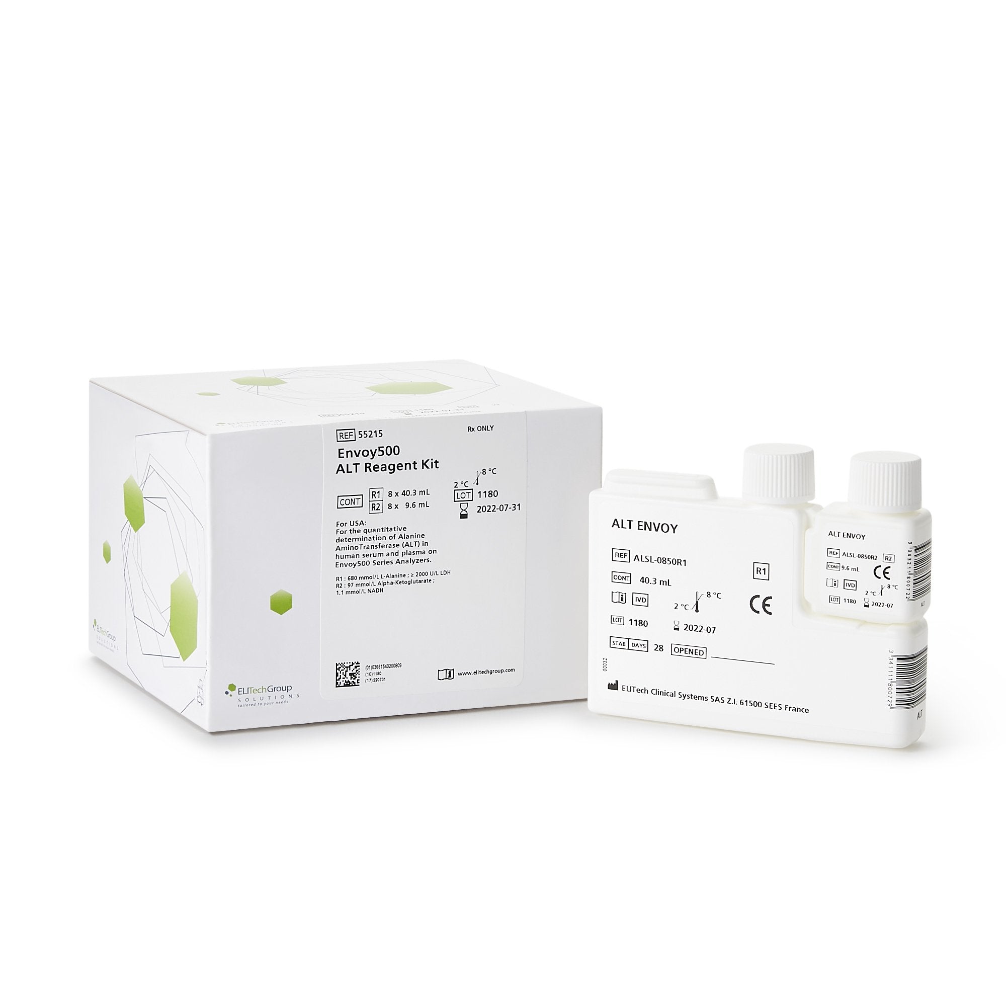 Envoy 500 Reagent Kit for use with Envoy 500 Chemistry System, ALT test (1200/KT) 