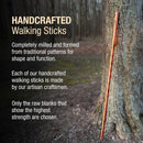 Mabis Healthcare Brazos Twisted Cedar Backpacker Handcrafted Walking Stick, 58-Inch 