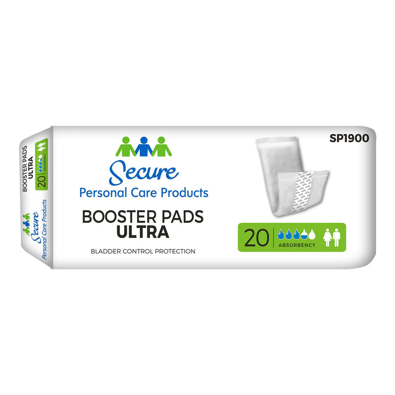 Secure Booster Pad Ultra Moderate Extra Incontinence Booster Pad, 13-Inch Length (Case of 180)