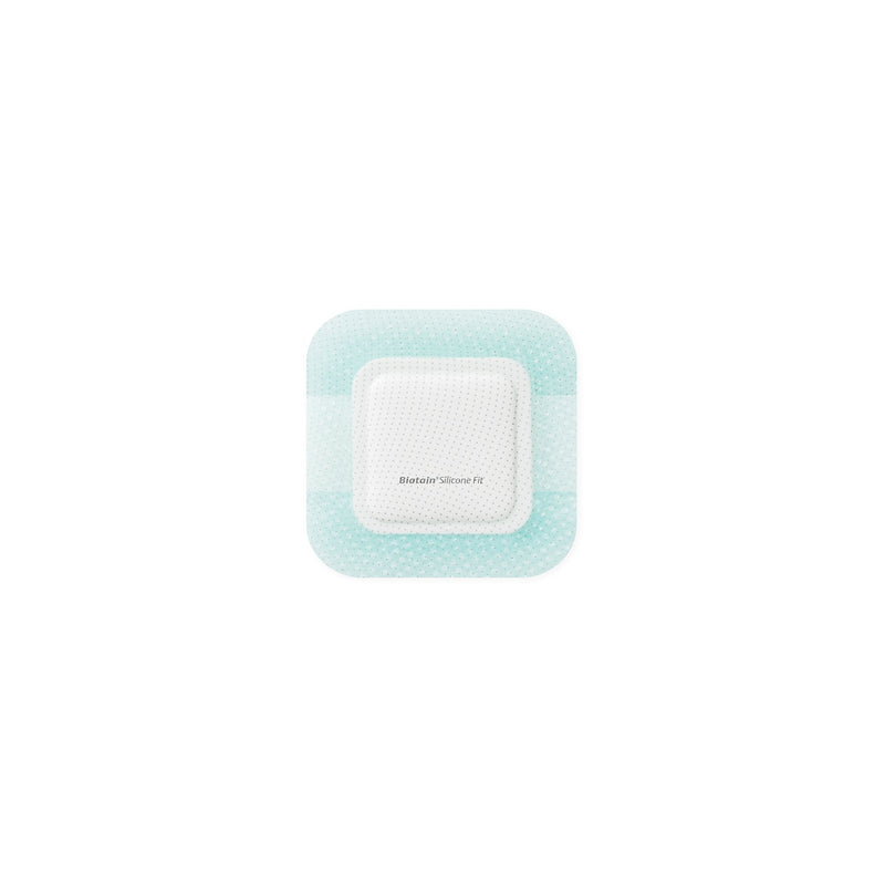 Coloplast Silicone Foam Dressing Biatain Silicone Fit 4 X 4 Inch With Border Film Backing Silicone Adhesive Sacral Sterile (10/BX) 