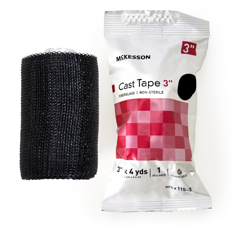 McKesson Brand McKesson Black Cast Tape, 3 Inch x 4 Yard (10/BX) 