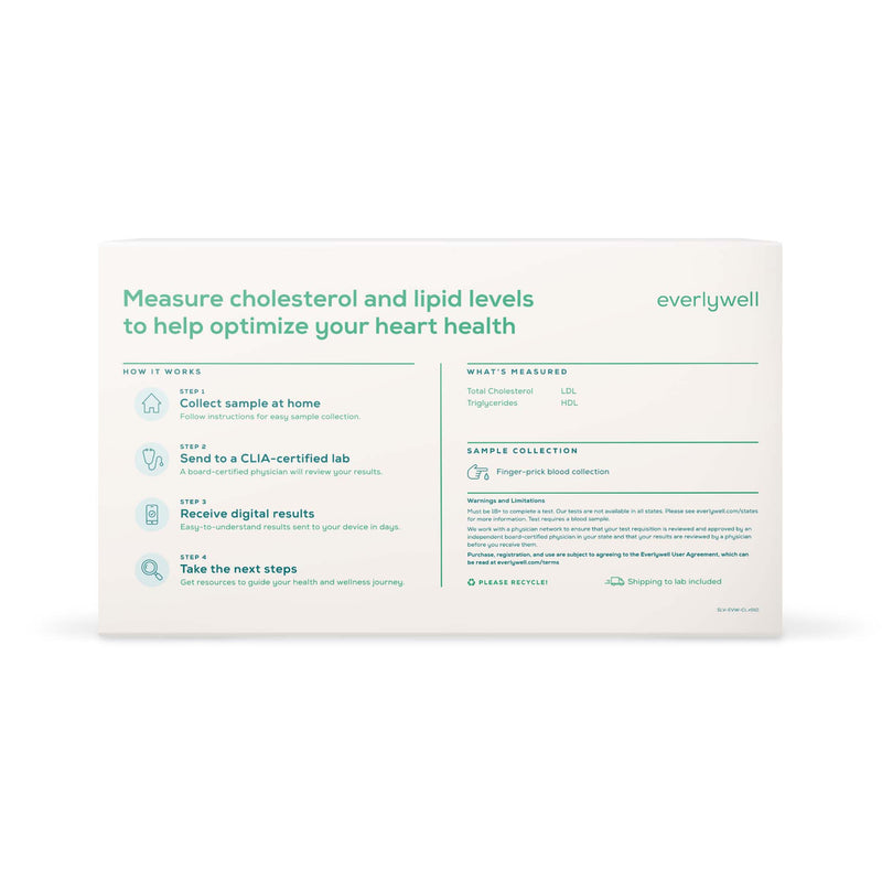 Everlywell Cholesterol / Lipids Test 