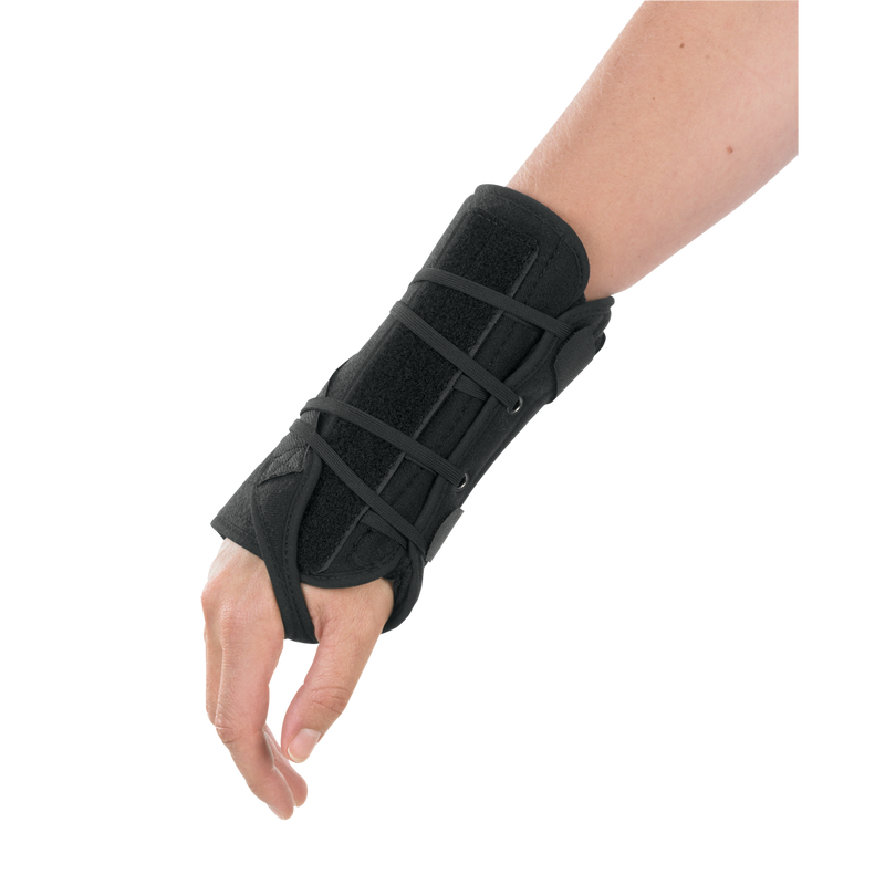 Breg Wrist Brace Apollo Universal Aluminum / Foam Right Hand Black One Size Fits Most 