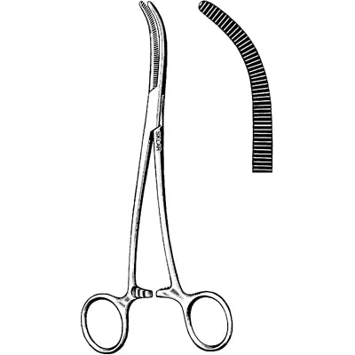 Sklar Shallcross Forceps Double Curved 7" - 32-2070