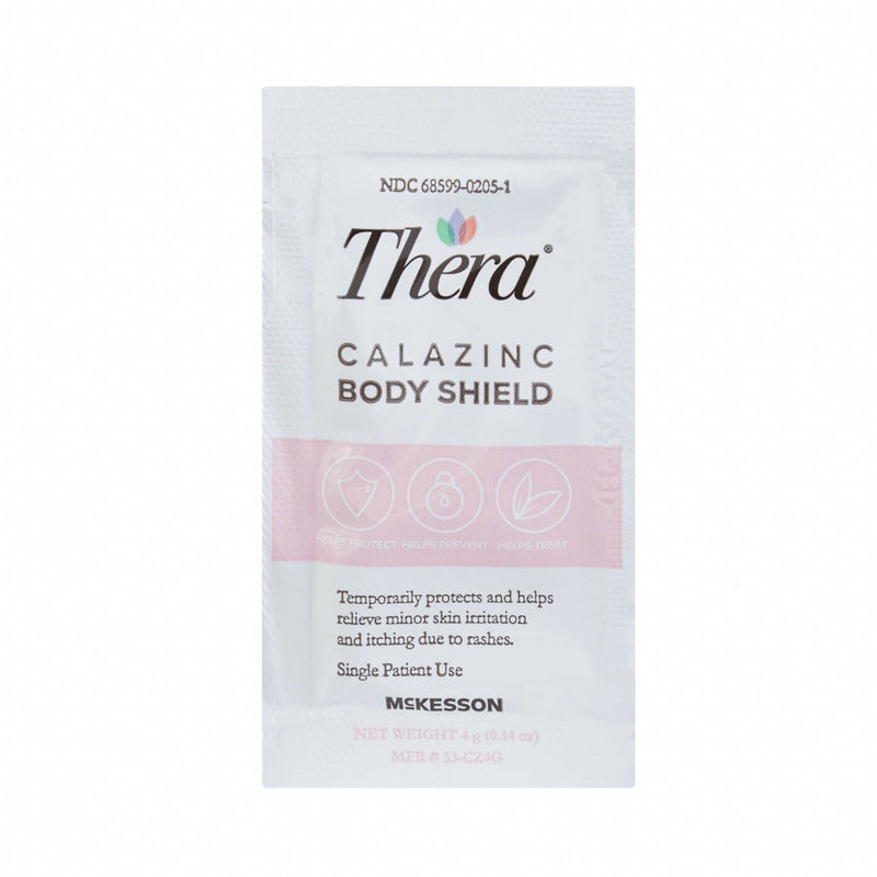 Thera Calazinc Body Shield Skin Protectant, Individual Packets 