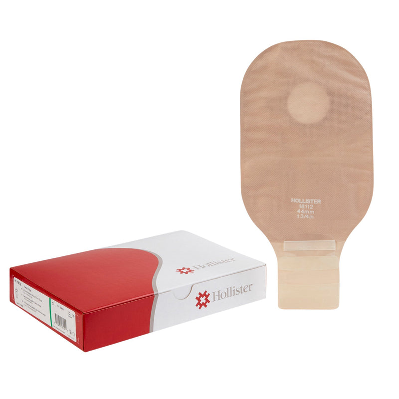 Hollister New Image 18112 Beige Colostomy Pouch, Pre-cut to Fit 44 mm Stomas, Green Match (10/BX) 