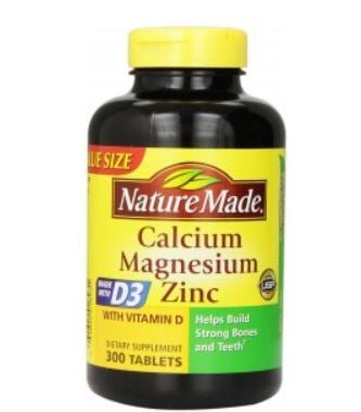 Joint Health Supplement Nature Made Vitamin D / Calcium / Magnesium / Zinc 200 IU - 333 mg - 133 mg - 5 mg Strength Tablet 300 per Bottle