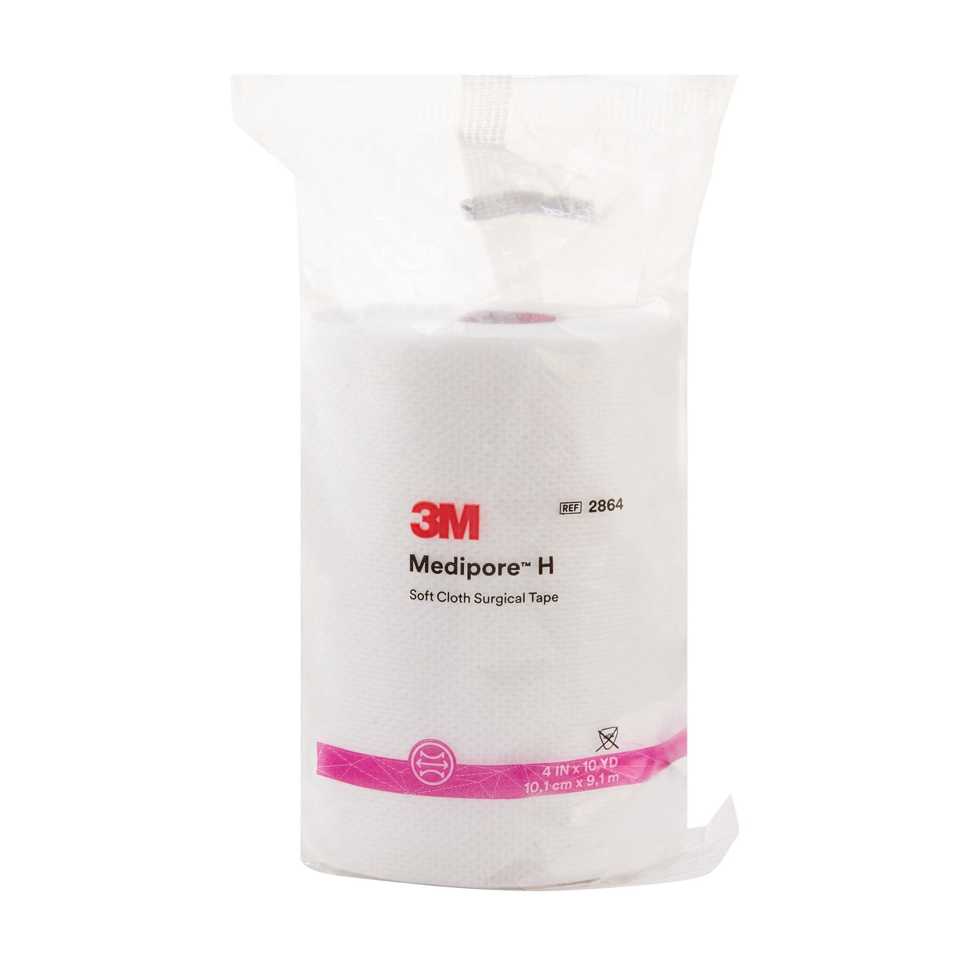 Solventum Corporation 3M Medipore H Cloth Medical Tape, 4 Inch x 10 Yard, White (12/CS) 