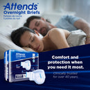 Attends Briefs with Overnight Protection, Large (Case of 56)