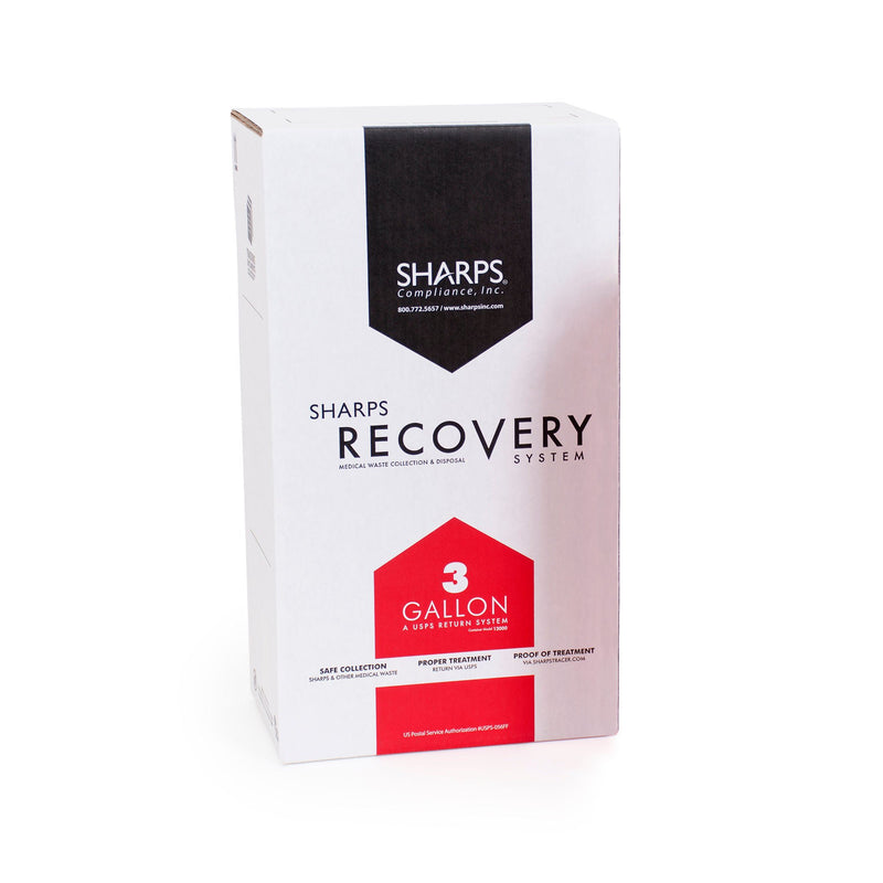 Sharps Recovery System Mailback Replacement Container, 3 Gallon (Each)