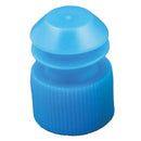McKesson Flanged Plug Cap, Blue, Polyethylene, for use with 16mm Tubes (Case of 10000)