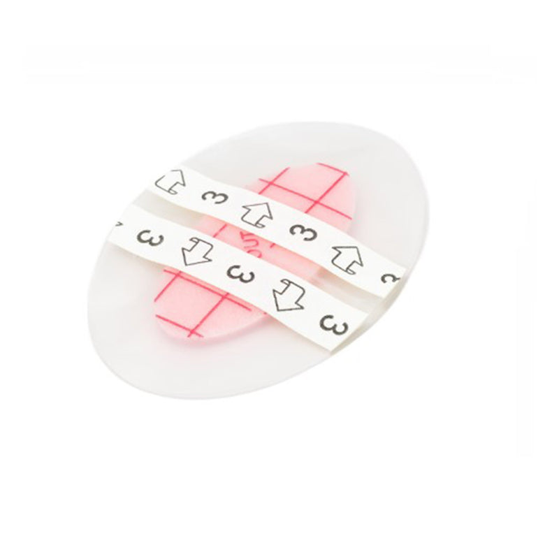 Ferris Manufacturing PolyMem Shapes Adhesive with Border Foam Dressing, 2 x 3 Inch Oval (100/CS)