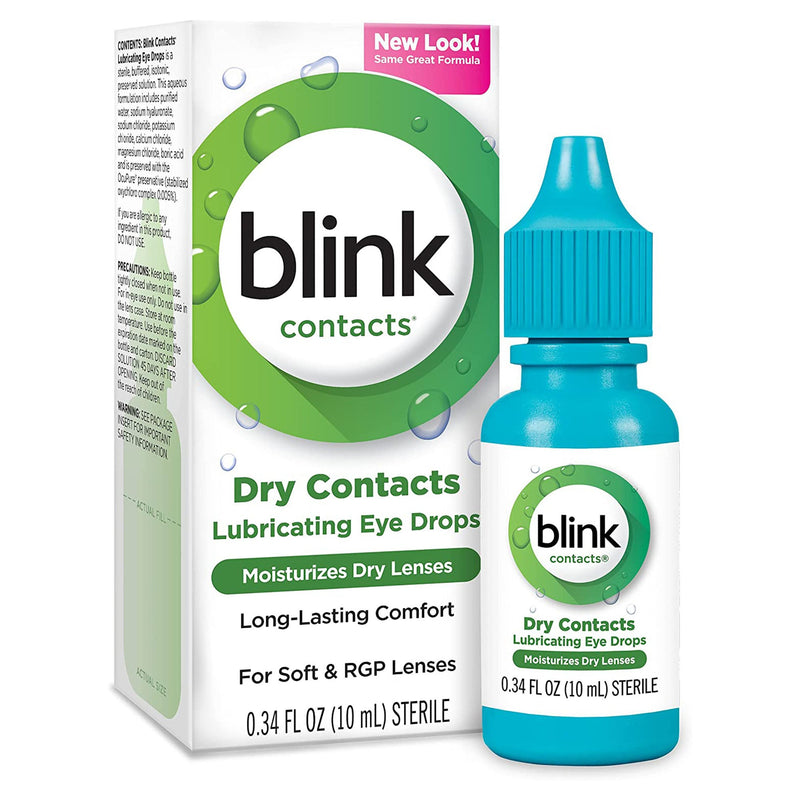 blink Contacts Lubricating Eye Drops, 10-mL Bottle (Each)