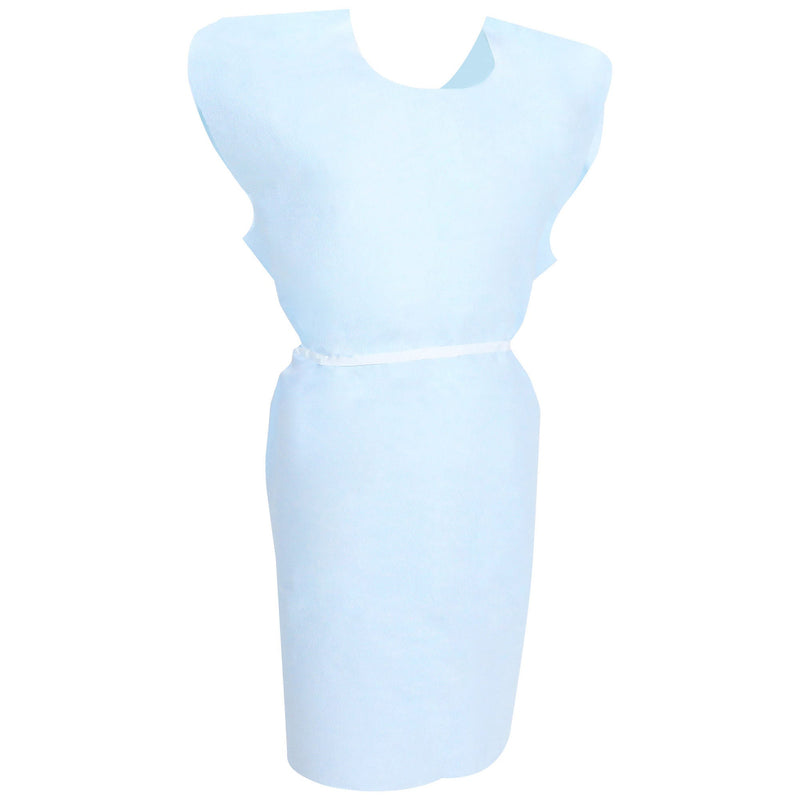 McKesson Patient Exam Gown, One Size Fits Most, Blue (Case of 50)