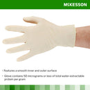 McKesson Confiderm Latex Exam Glove, Medium, Ivory (Case of 1000)