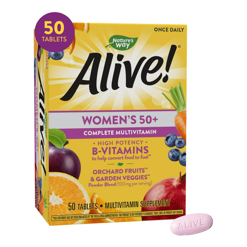 Nature's Way Alive! Women's 50+ Complete Multivitamin Tablets (Box of 50)