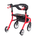 4 Wheel Rollator drive Nitro Sprint Red Folding Aluminum Frame (Each)