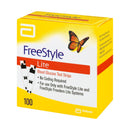 Blood Glucose Test Strips FreeStyle Lite 100 Strips per Pack For Freestyle Lite  Monitor System (Case of 1200) 