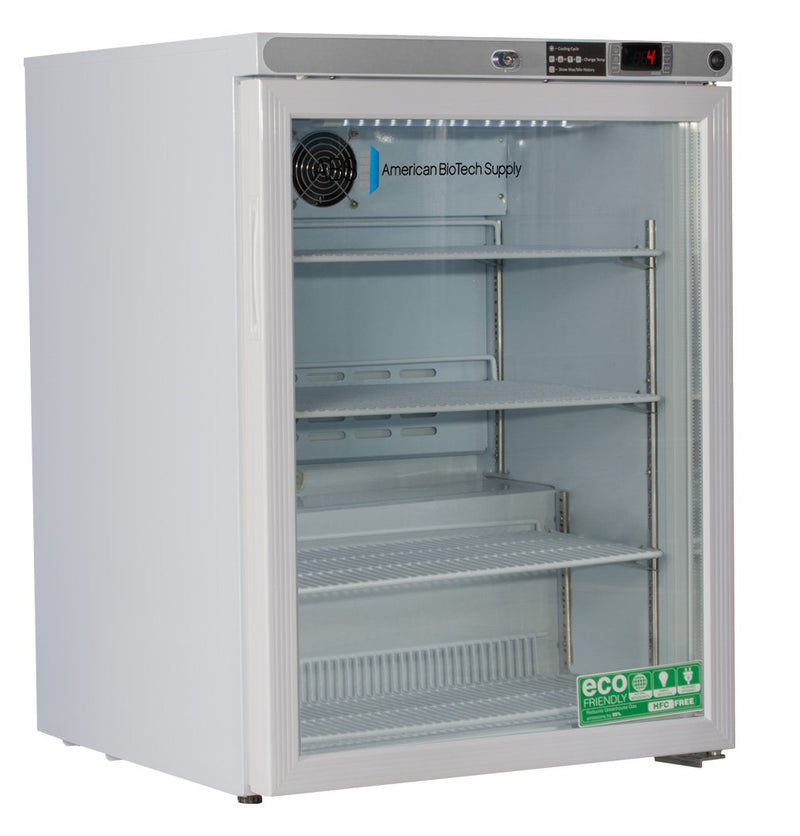 Horizon Scientific Inc Undercounter Refrigerator ABS Laboratory Use 5.2 cu.ft. 1 Swing Glass Door Cycle Defrost 