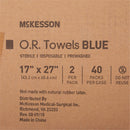 McKesson Brand McKesson Sterile Blue O.R. Towel, 17 x 27 Inch (40/CS) 